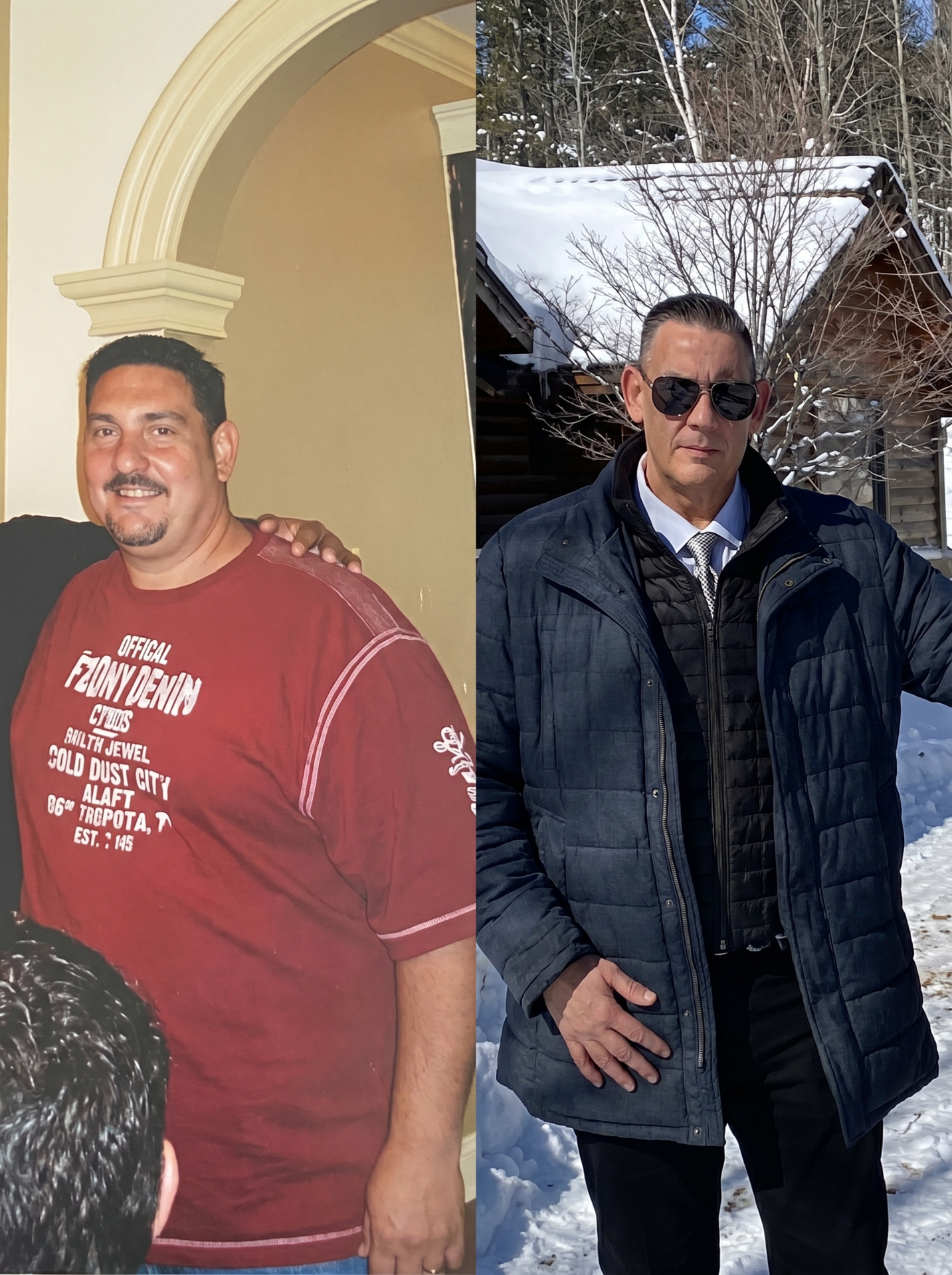 Male client full body transformation