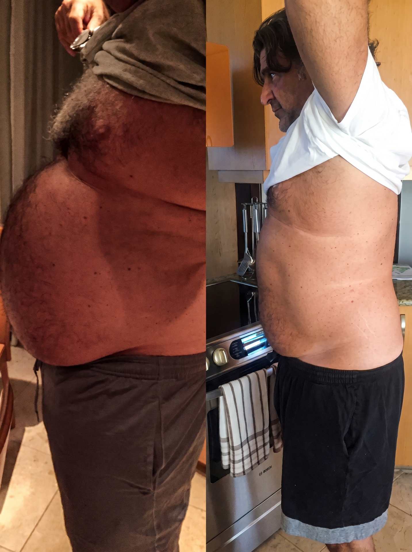 Male client side profile transformation